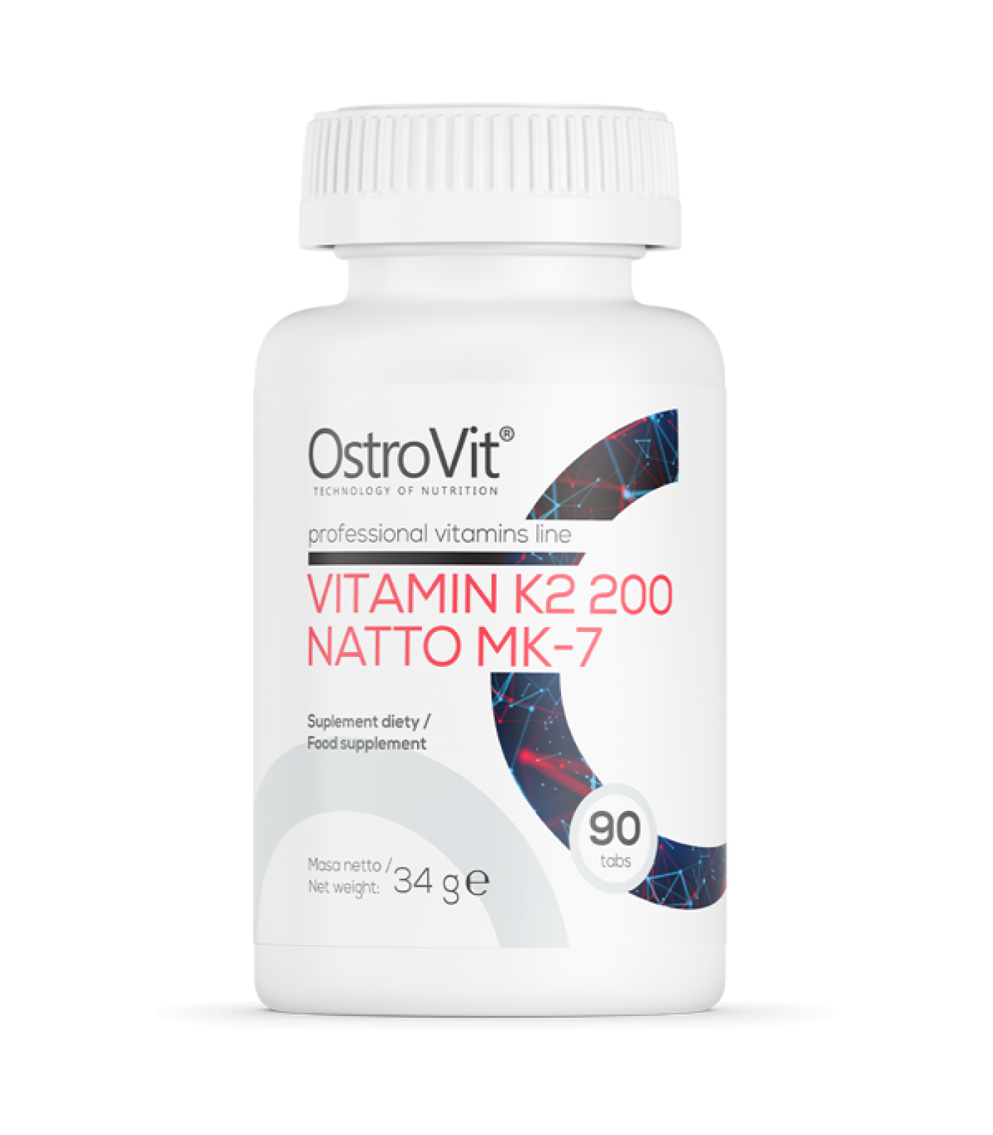 OstroVit Vitamin K2 200 mcg / Natto MK-7 -  90 Таблетки